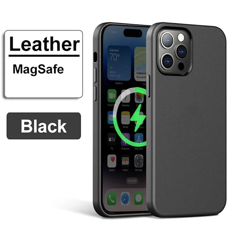 Leather Case with MagSafe for iPhone - QuickTech Phone Repairs!