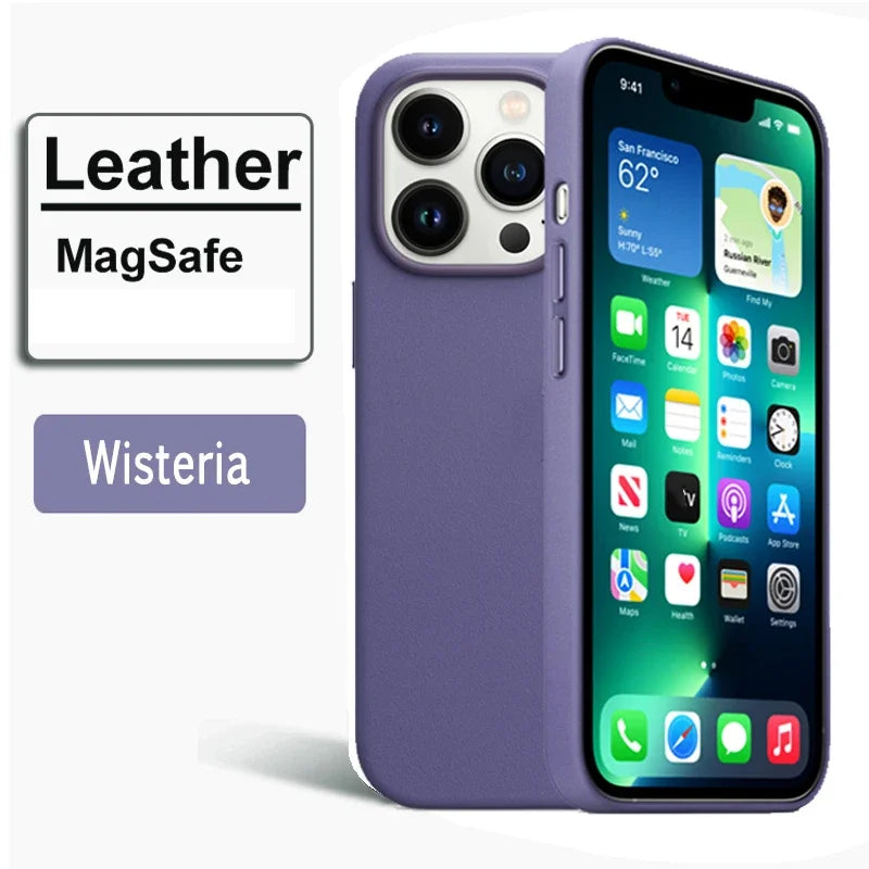 Leather Case with MagSafe for iPhone - QuickTech Phone Repairs!
