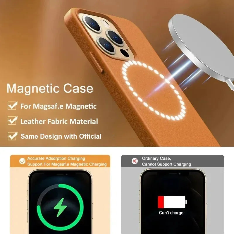 Leather Case with MagSafe for iPhone - QuickTech Phone Repairs!